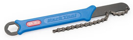 kettingzweep 1/8 inch 5-12S staal blauw/zwart