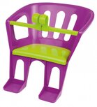 poppenzitje 23 x 23 x 27 cm paars/groen