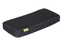 bagagedragerkussen junior 32 x 15 cm polyester zwart