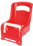 poppen-fietszitje meisjes 29 cm rood