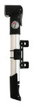 handpomp met Manometer 27,5 cm aluminium grijs/zwart