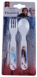 bestekset Frozen II junior 13,5 x 3 cm wit 2-delig