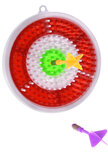 dartbordset junior 16,1 cm rood/wit 3-delig