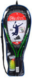 badmintonset staal groen 6-delig