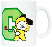 mok BT21 Cimmy junior 300 ml keramiek wit/groen/geel