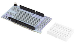 prototypingboard 106 x 56 x 19 mm staal zilver