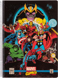 schrijfblok The Avengers geruit 4 mm A4 papier zwart
