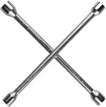 kruissleutel 17-19-21-23 mm staal 27 x 27 cm zilver