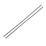 deurbeschermstrips PVC zwart 60 cm 2 stuks
