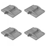 Stabilisatievoeten XL set van 4 stuks grijs