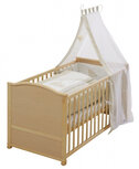 Ledikant Lovely Bear 153 x 79,2 x 152 cm naturel 7-delig
