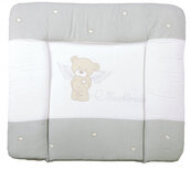 aankleedkussen Heartbreaker 85 cm polykatoen wit/grijs