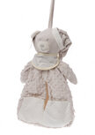 luiertas met slabbetje 50 cm beige