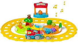 avonturentrein junior 31 cm geel 3-delig