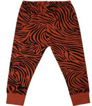 legging Zebra junior katoen rood maat 92