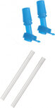 drinkbekerrietjes met tuit 2,6 x 6,8 cm siliconen blauw