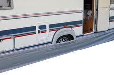 tochtstrook caravan 50 meter polyester grijs