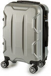 bagagetrolley 33 liter hardcase zilver