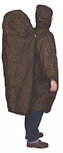 poncho met rugzakuitbouw polyester groen maat S/M
