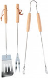 barbecuegereedschapsset zilver 3-delig