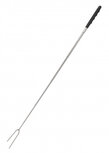 uitschuifbare barbecuevork 72 cm RVS zilver