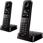 D4752B/01 draadloze telefoons antwoordapparaat zwart