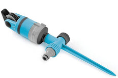 sproeier op grondpen 20-360&deg; 300 m&sup2; blauw/grijs
