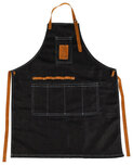 tuinschort dames 64,5 x 97 cm katoen blauw