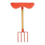 tractorstoel riek 44,3 x 77 cm hout/staal rood