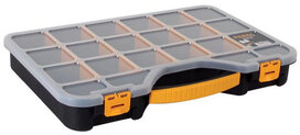 assortimentsdoos 51 x 34,7 x 7,1 cm transparant/zwart