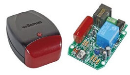 telefoon bel-detector relais 80 x 55 x 35 mm rood