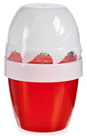 luchtverfrisser aardbei 14 x 7 cm rood/wit 2-delig