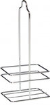 olie- en azijnfleshouder 11 x 5,7 x 23 cm staal zilver