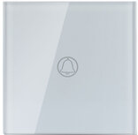 deurbel VT-5411 5 tot 500W 8,6 cm polycarbonaat/glas wit