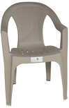 tuinstoel 39 x 81 cm stapelbaar bruin