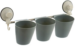 keukenhulphouder 52,5 x 13,5 x 15,5 cm grijs 6-delig