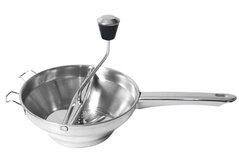 passeerzeef 37 cm RVS zilver