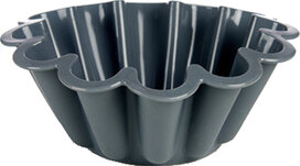 bakvorm 24,5 x 8,5 cm siliconen donkergrijs