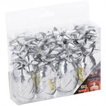 cadeauversiering 40 meter folie zilver 16-delig