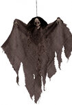 hangdecoratie skelet 50 cm zwart/grijs
