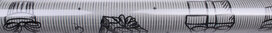 cadeaupapier verpakkingen 70 x 200 cm zilver/wit
