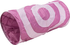 kattenspeeltunnel 25 x 50 cm polyester roze