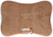 hondenplacemat 50 x 35,5 cm polyamide bruin