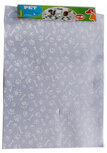 hondenplacemat 52 x 38 cm polypropyleen paars/wit