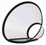 beschermkraag klittenband 25-32 cm transparant/zwart