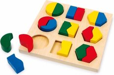 Small foot Houten geometrie puzzel 19-delig