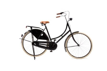 Classic de Luxe 28 Inch 50 cm Dames 3V Terugtraprem Zwart