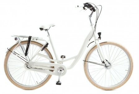 Elegance 28 Inch 53 cm Dames 3V Rollerbrake Ivoorwit