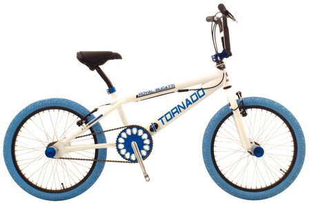 Tornado 20 Inch 31 cm Unisex V-Brakes Wit/Blauw