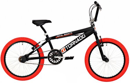 Tornado 20 Inch 31 cm Unisex V-Brakes Zwart/Rood